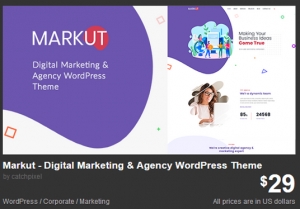 Markut - Digital Marketing & Agency WordPress Theme