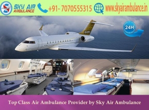 Get Urgently Transport to the Patient in Darbhanga by Sky
