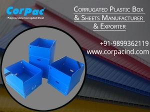 Corrugated Plastic Box & Sheets Manufacturer & Exporter