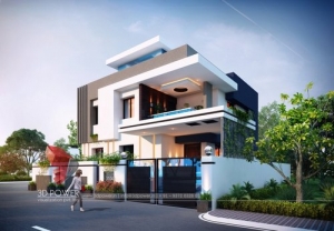 Remarkable 3D Bungalow Elevation Designing From On
