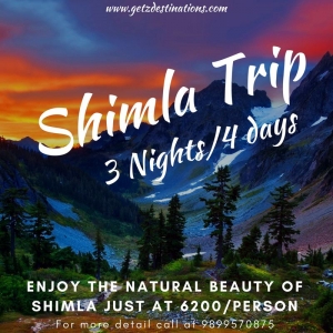 Book Affordable Shimla tour packages from Getz Destinations