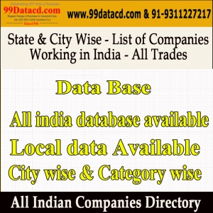 North India, South India Companies Details in Excel Format