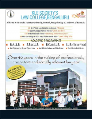 Law College Admissions 2017-18 in Bangalore - KLE Law Colleg
