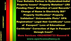 Legal Paralegal n Property Services in Hyderabad