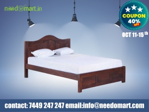 Alias Bed Solid Wood Queen Bed | Needomart