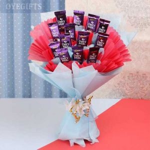Send chocolate bouquet online via OyeGifts