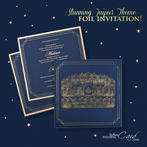 Jaipur Theme Wedding Invitation Cards
