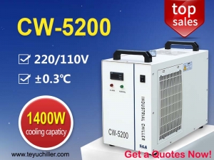 Recirculating Water Chiller CW5200 for 130W co2 laser