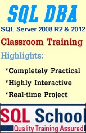 PRACTICAL SQL Server 2012 DBA REALTIME CLASSROOM TRAINING