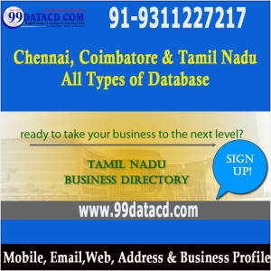 Chennai! Tamilnadu â€“ B2B, B2C & Professionals Database