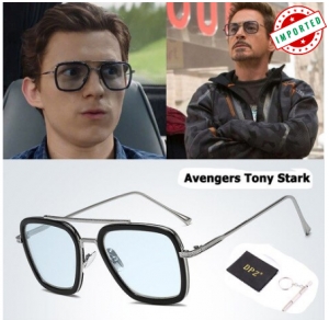 Tony Stark Sunglasses Men Avengers Iron Man Square Sunglasse