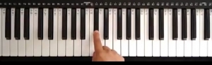 Piano tutorial with notations on YouTube