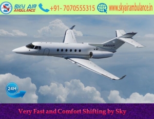 ICU Patient with Comfort Shifting in Bhopal by Sky