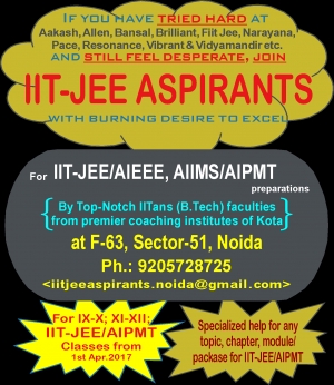 IIT-JEE ASPIRANTS for IIT-JEE/A