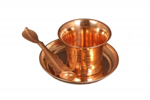 Nutristar Pure Copper Puja Set. Panchpater Set