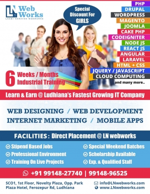 Best Industrial training for PHP and Web Development in Ludh