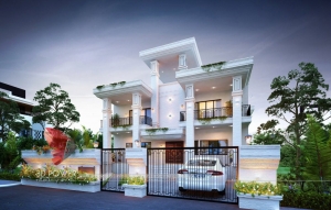 Remarkable 3D Bungalow Elevation Designing From One Of The T