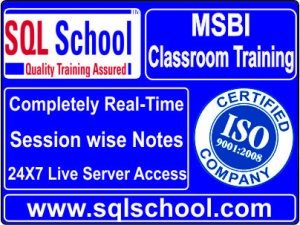 MSBI Practical Classroom Training 