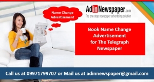 The Telegraph Name Change Classified Advertisement