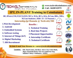 Summer Internship in Coimbatore || IoT Internship