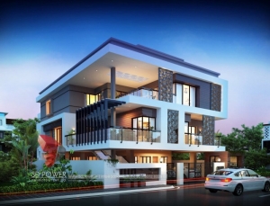 Outstanding Modern Bungalow 3D Rendering By 3D Power.