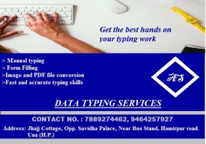 Accurate Typing Services Online and offline.