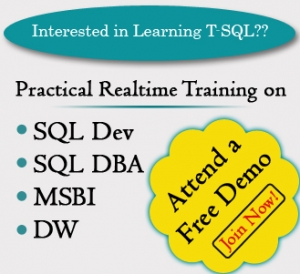 LIVE ONLINE TRAINING ON SQL Server 2012 T-SQL COURSE