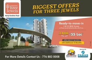 2  BHK Flats For Sale in Three Jewels At Katraj Kondhwa Road
