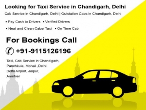24 X 7 AC Taxi Service in Chandigarh, Panchkula, Mohali To D