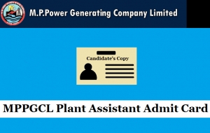 MPPGCL Plant Assistant Admit Card 2019 - MPPGCL Plant Asst E