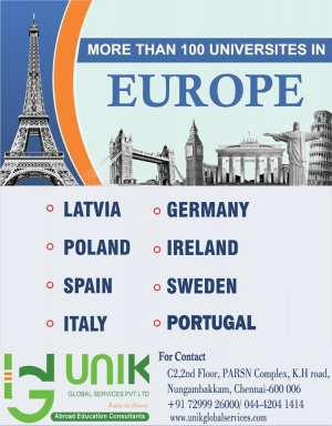 Study in EUROPE | UNIK Global Services Pvt. Ltd