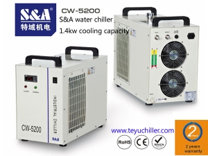 S&A CW-5200 water chiller to cool turbomolecular pump