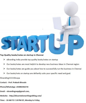 Top Quality books or notes on startup in Chennai