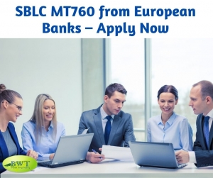 SBLC MT760 from European Banks â€“ Apply Now