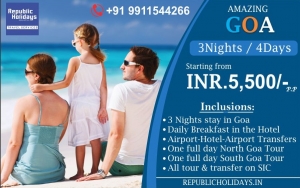 Goa Tour Package, Goa Tour Package From Delhi - Republic Holidays Travel Services