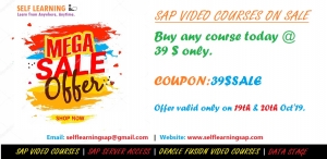 Mega Weekend Sale:  Learn SAP Video Course @ 39 $ only 