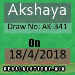 Lottery Result of Kerala Lottery Today-Akshaya AK-341 Draw o