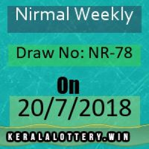 Lottery Result of Kerala Lottery Today-Nirmal Weekly NR-78 D