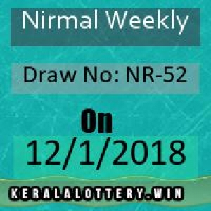 Todays Kerala Lottery Results-Nirmal Weekly NR-52 Draw on 12