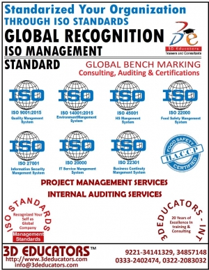 ISO Consultancy, Auditing and Certifications