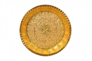 Nutristar Golden Brass Parath/Plate, Fancy Plate,Best Marria