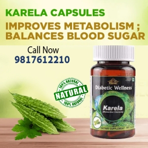 Karela capsule purifies the blood & is given to patients wit