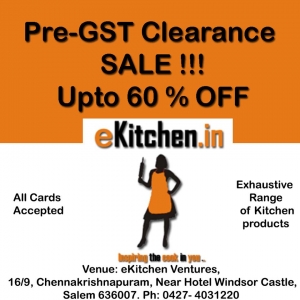 Clearance Sale UPTO 60% OFF AT ekitchen.in