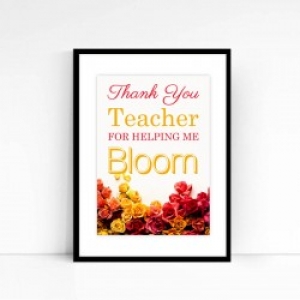 Thankyou Bloom Teacher Poster
