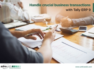 Handle crucial business transactions with Tally ERP 9