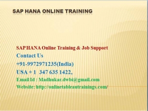 SAP HANA Online Training in USA UK India