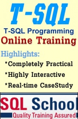 MICRSOFT SQL SERVER ONLINE TRAINING @ SQL SCHOOL  