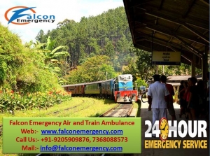 Pick Falcon Emergency Train Ambulance in Varanasi 