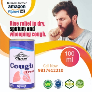 Cough Treat Syrup for viral infections like cold and flu.