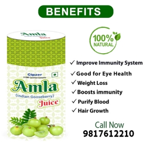 Amla Juice is a great source of vitamin C that promotes hair